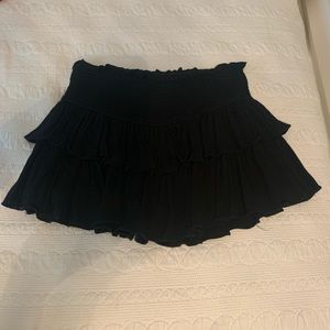 Black Ruffle Skirt